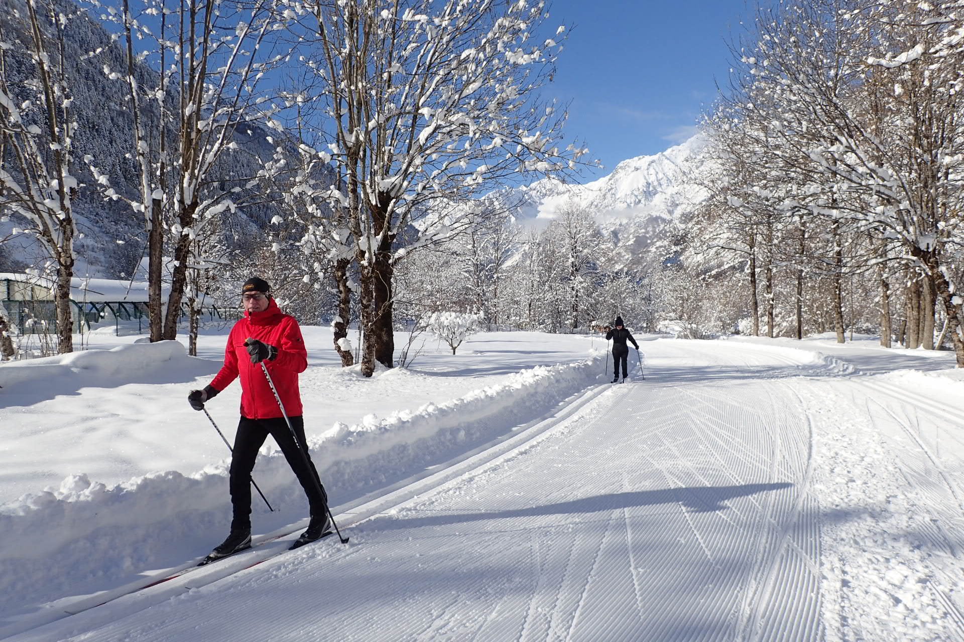 les pistes de ski de fond de la Chapelle